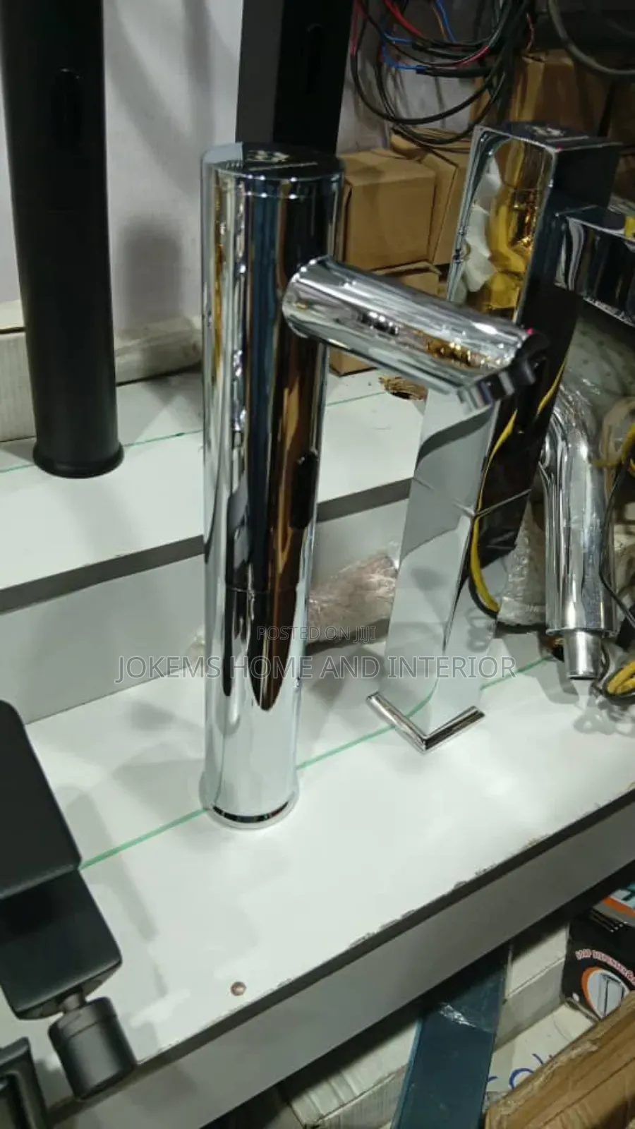 Luxury Chrome Tall Basin Mixer Tap