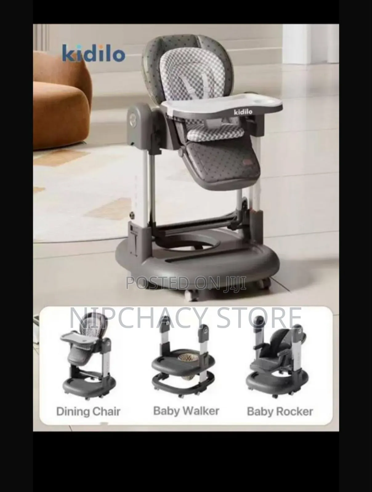 Baby 3in1 Swing, High Chair Walker