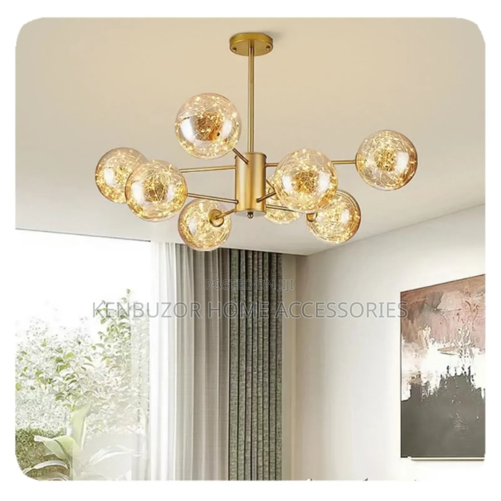 8 Hands Led Modern Luxury Bean Design Chandelier