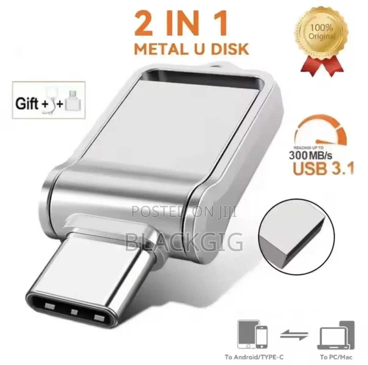 256gb Otg Flashdrive Typec Usb 2in1 Flash Drive 3.2 Memory Card