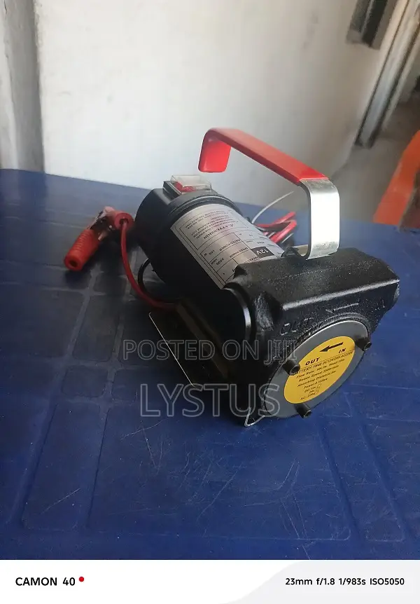 Battery Powered Oil Transfer Pump: 40l