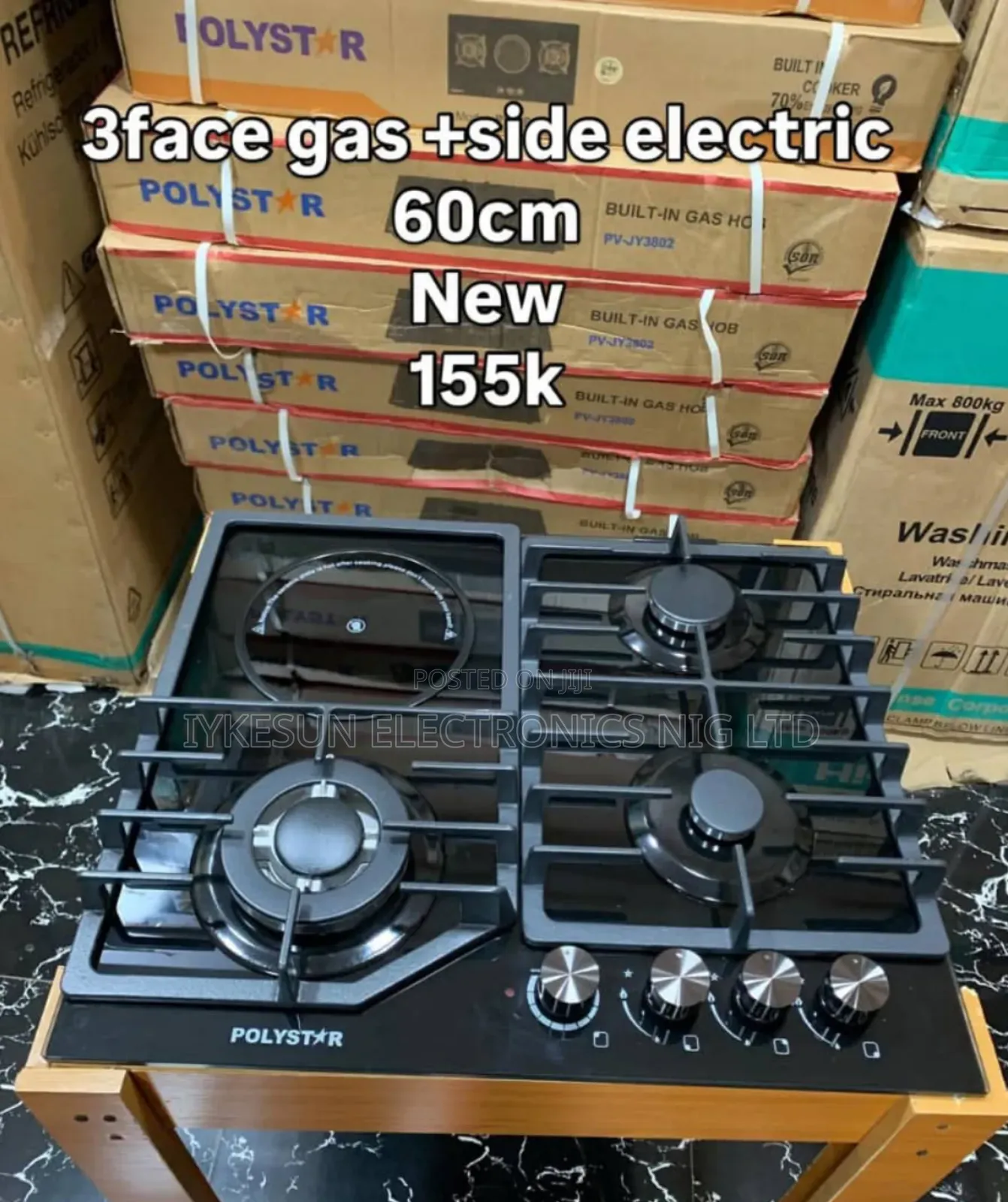 Original Polystar Built-in 3+1 Gas Electric Cooker Hob Automatic Etc