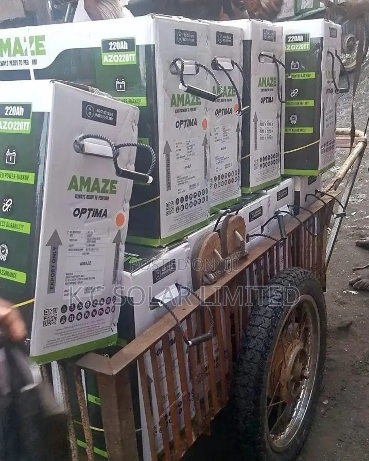 12v,220ah Amaze Solar Tubular Battery