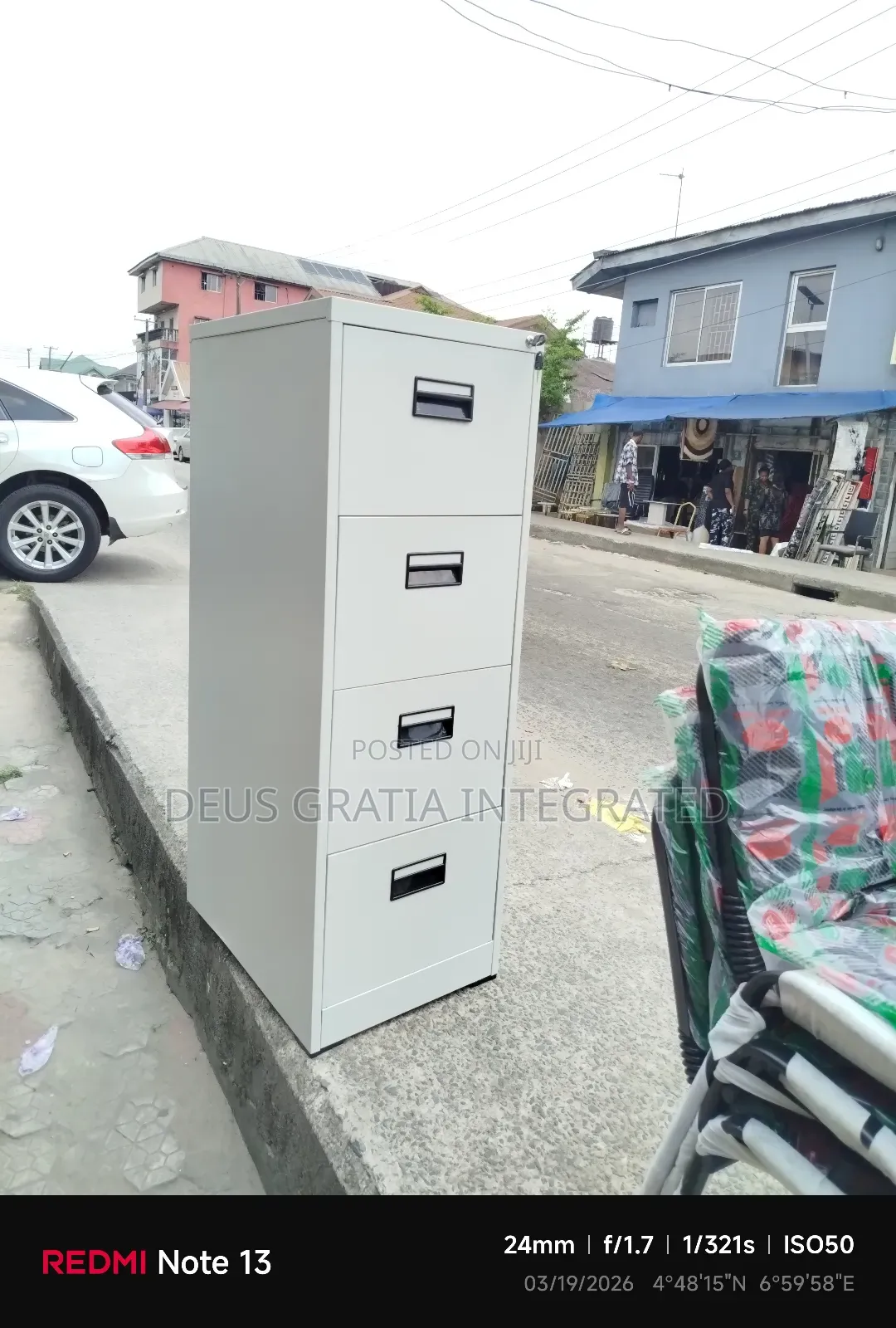 Lockable 4-Drawer Metal Filing Cabinet – Office Use | Rivers State