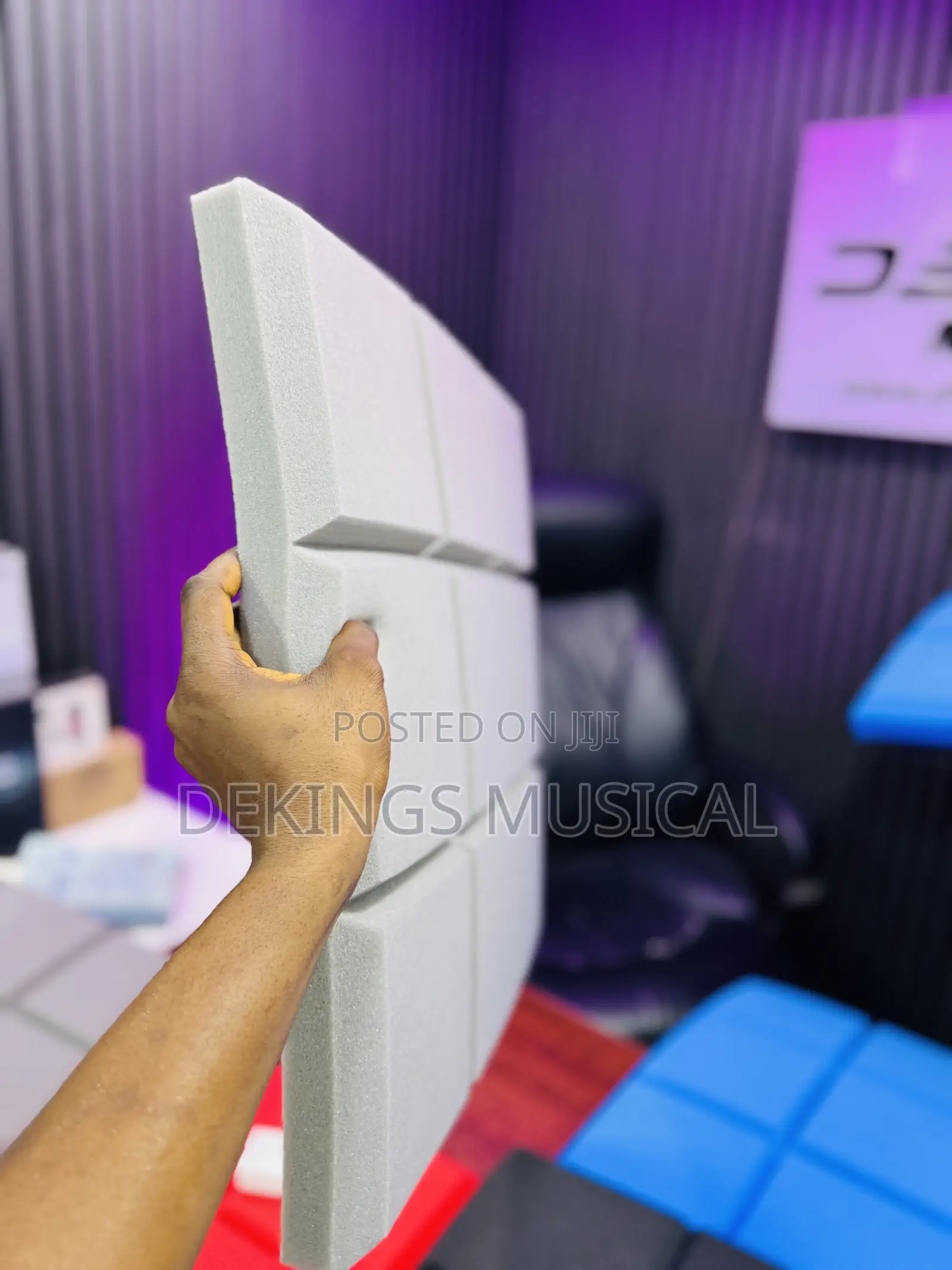 10pcs of Sound Treatment Acoustic Foam Wall Panel Gray
