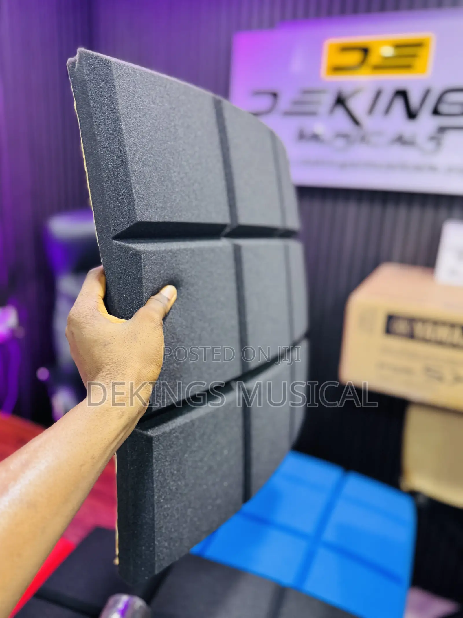 Black Wall Acoustic Foam Sound Absorbing Panel