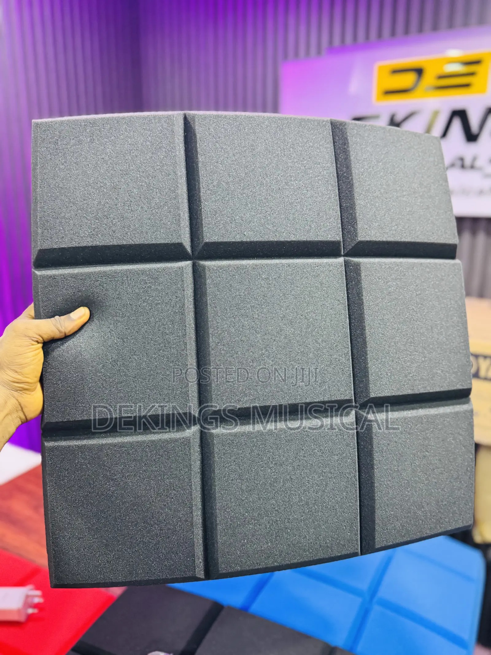 Black Wall Acoustic Foam Sound Absorbing Panel