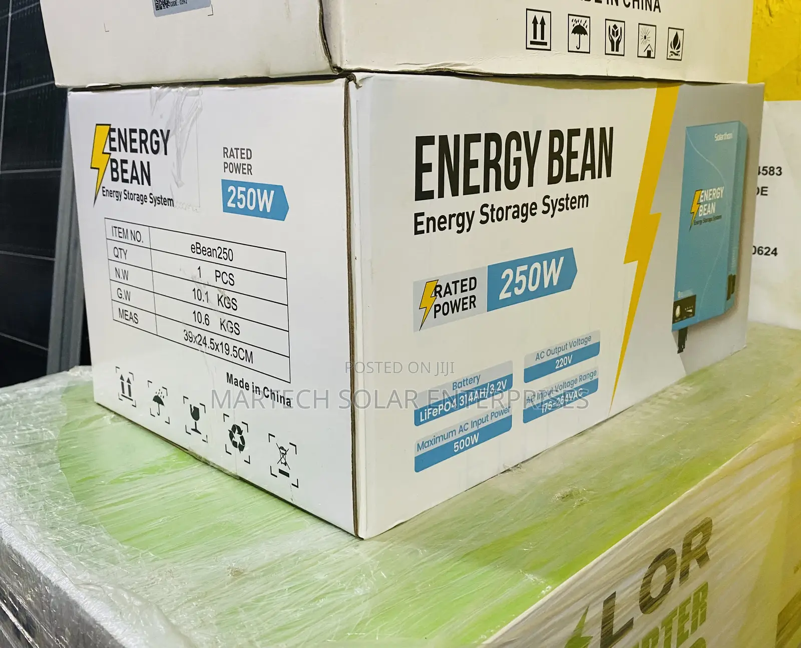 250w Solar Energy Beam With Lithium Ion Battery