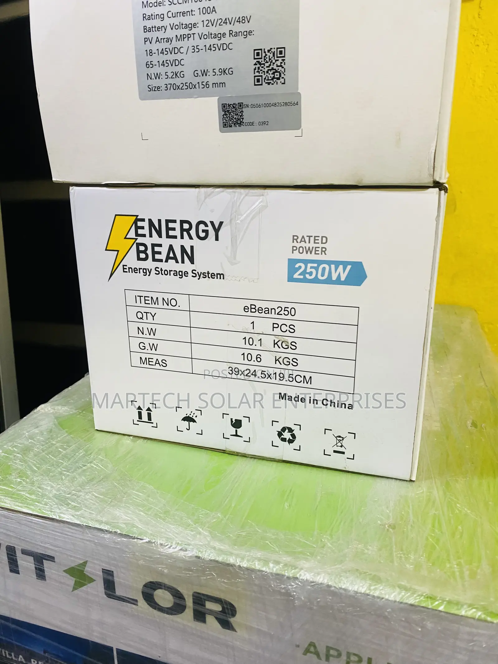 250w Solar Energy Beam With Lithium Ion Battery