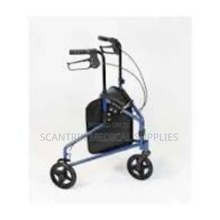 Portable Elderly Walker With 3-Wheel Design