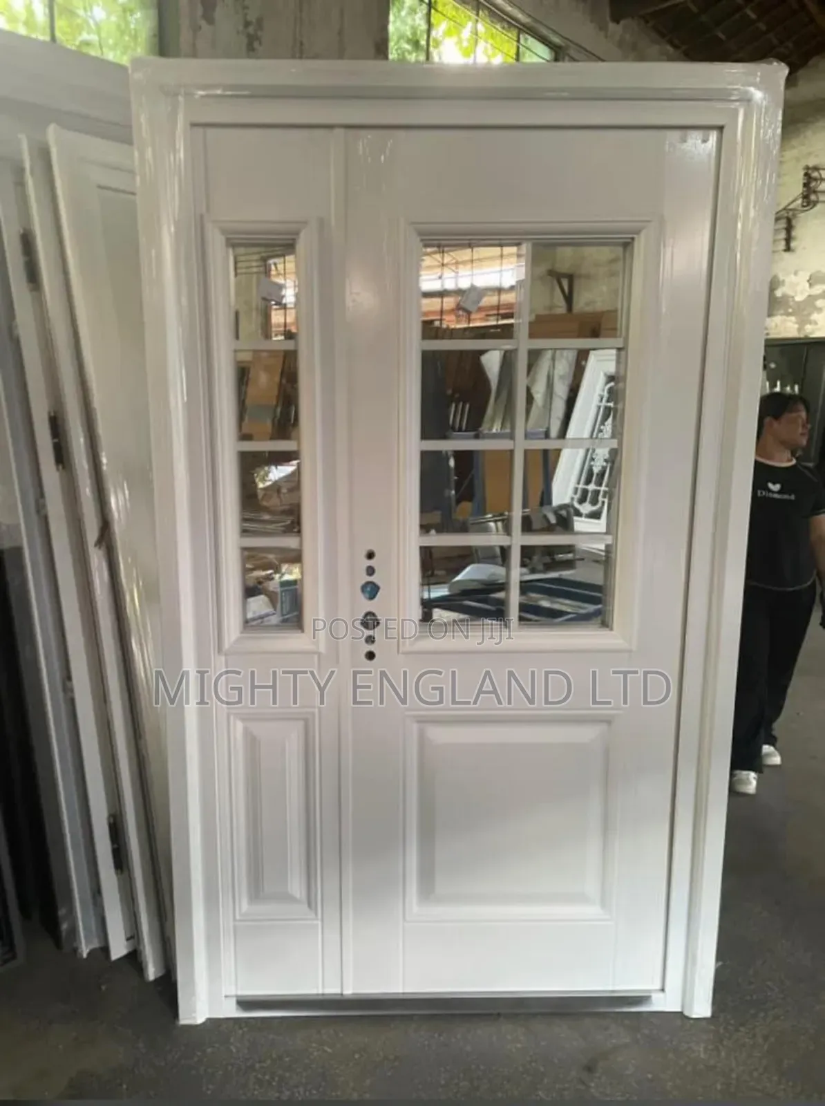 4ft White Turkish-Style Steel Security Door