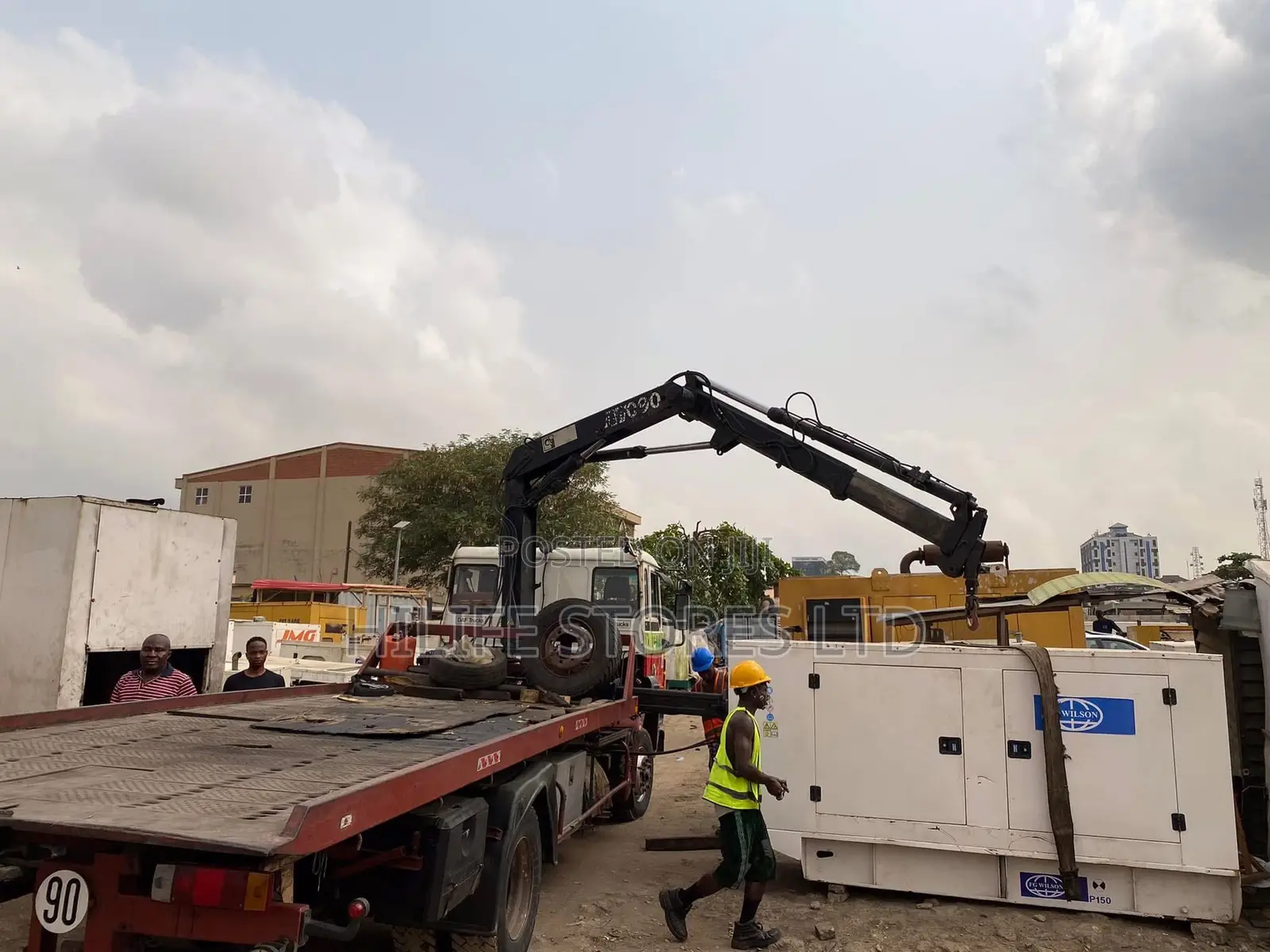 Portable Hiab Truck (Self Loader) Available for Rental