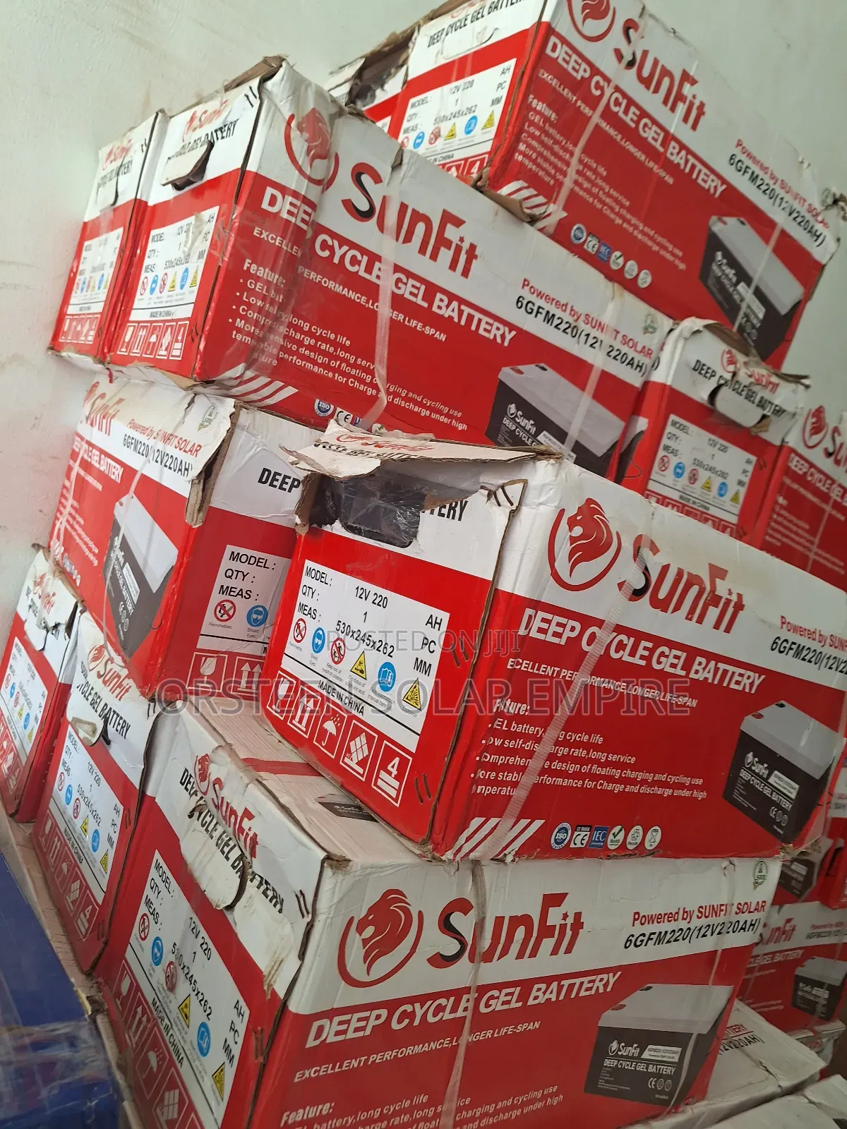 Sunfit 12v220ah Gel Batteries