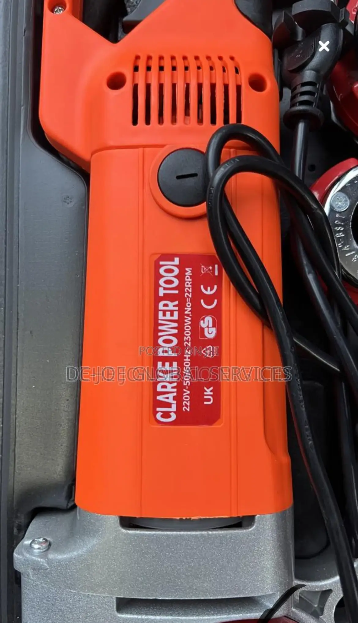 Electric Handheld Pipe Threading Machine 220v 50/60hz 2300