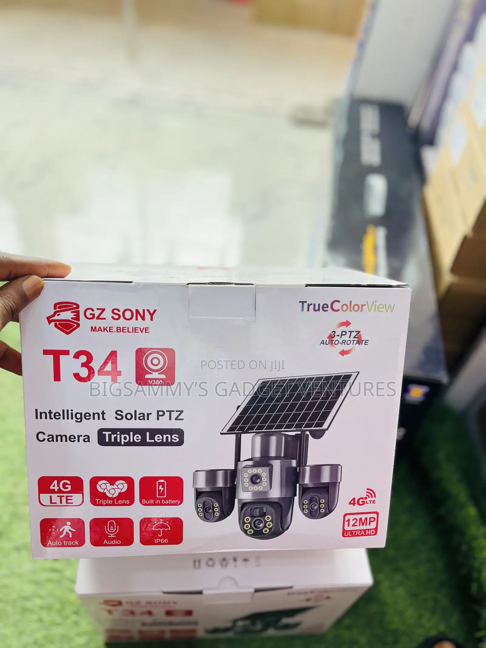 T34 Triple Lens 3ptz Solar 4g Camera