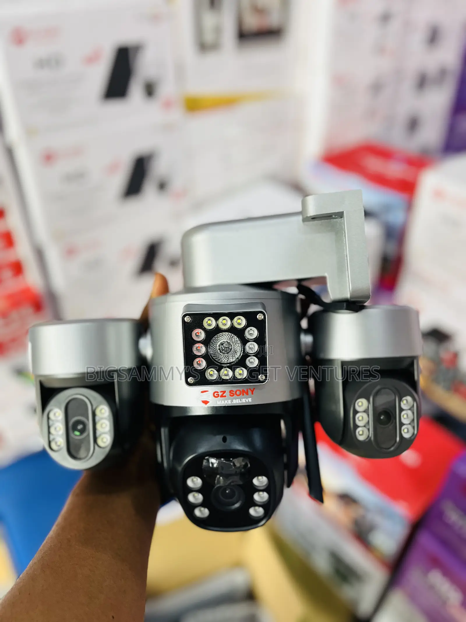T34 Triple Lens 3ptz Solar 4g Camera
