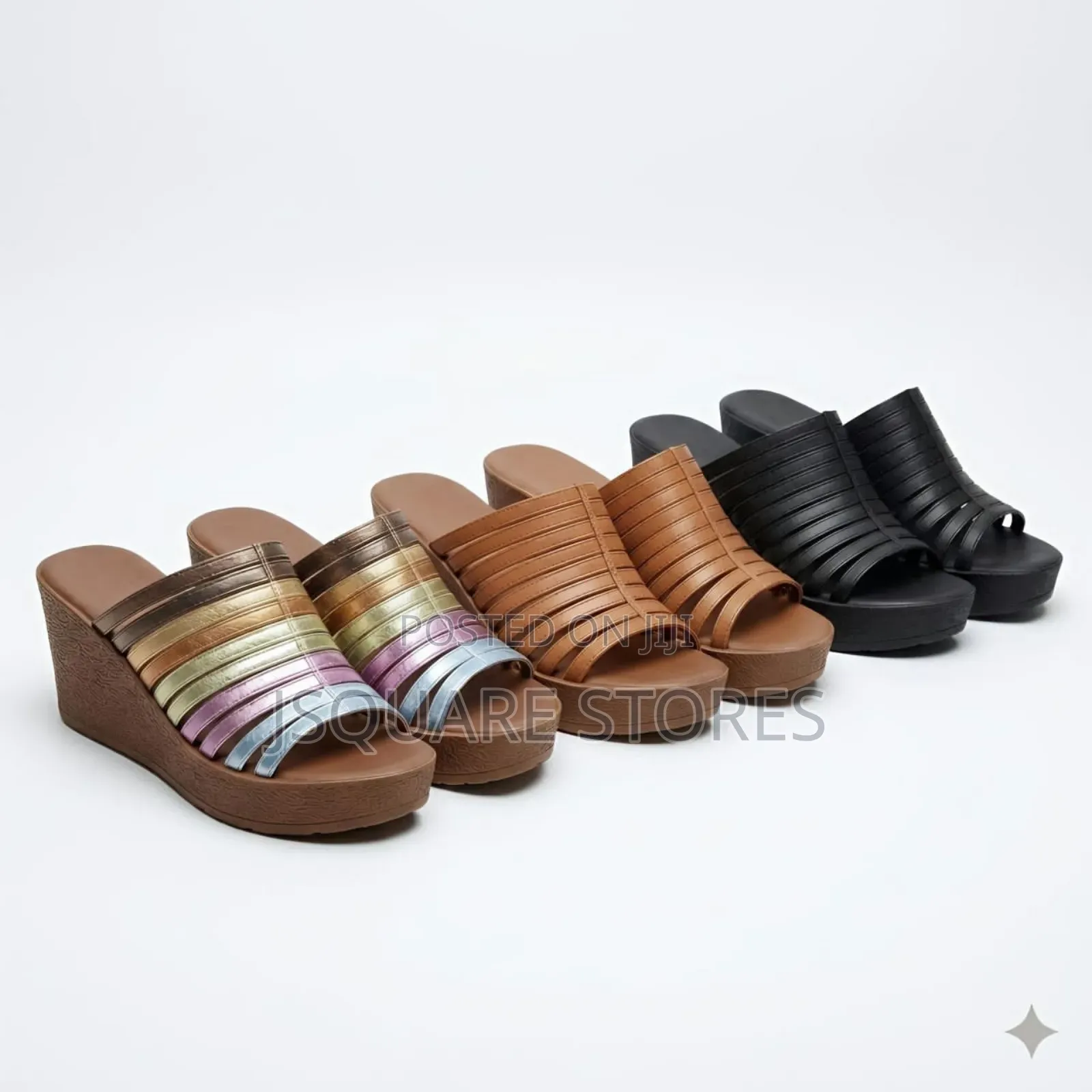 Colourful and Comfortable Wedge Slippers