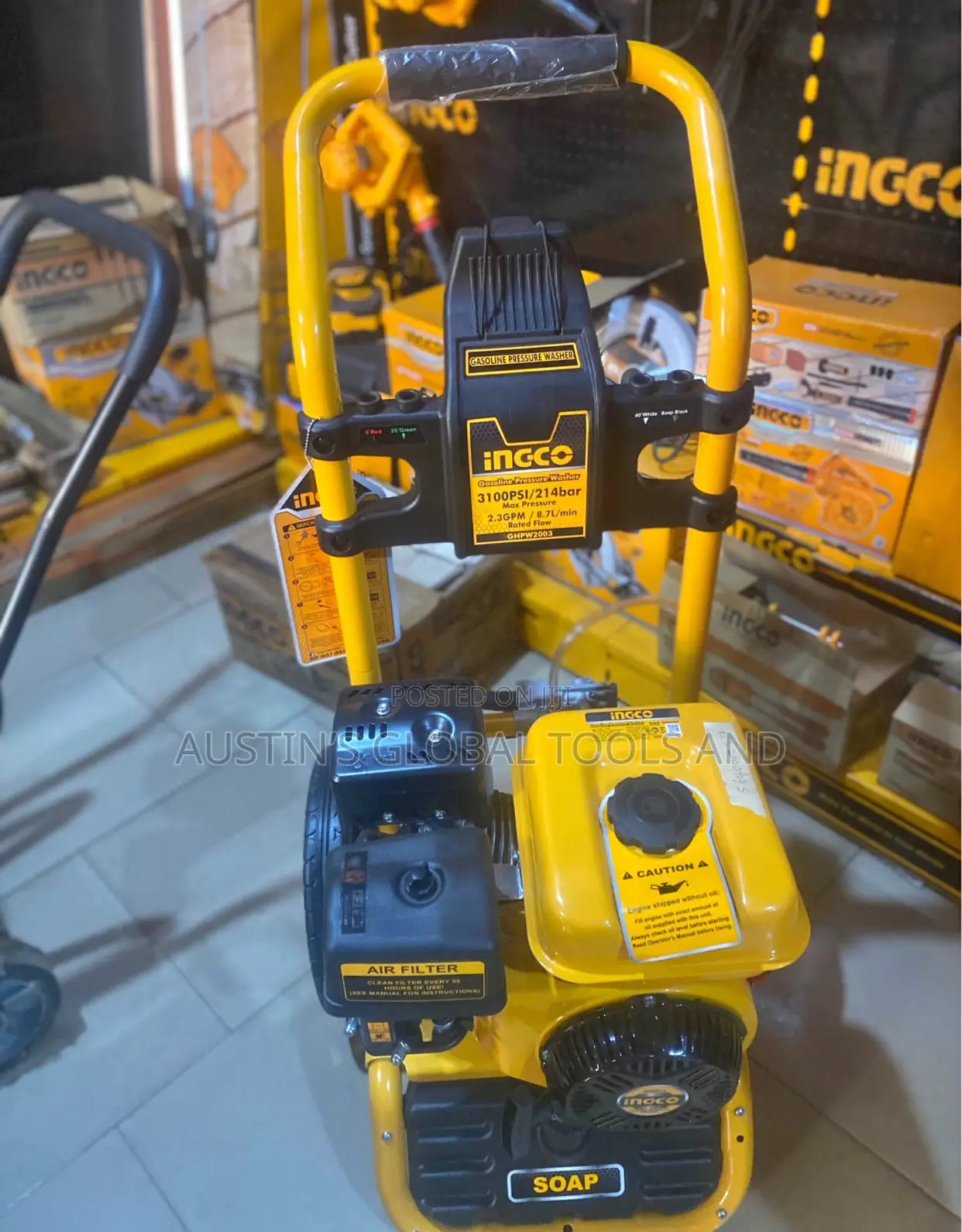 Ingco Ghpw2003 Gasoline Pressure Washer.