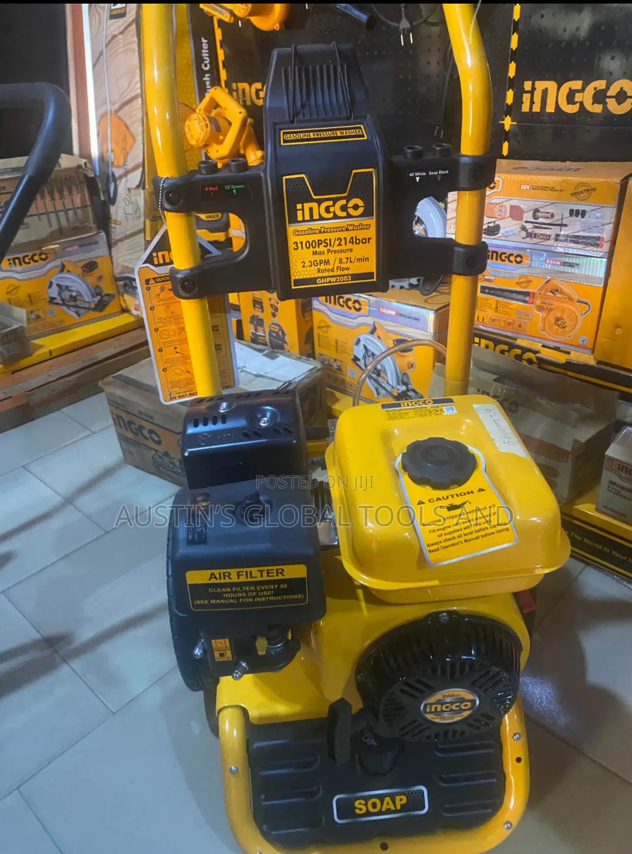 Ingco Ghpw2003 Gasoline Pressure Washer.