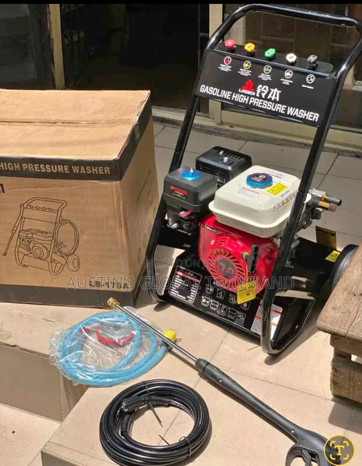 Lingben Gasoline High-Pressure Washer, Model Lb-170a.
