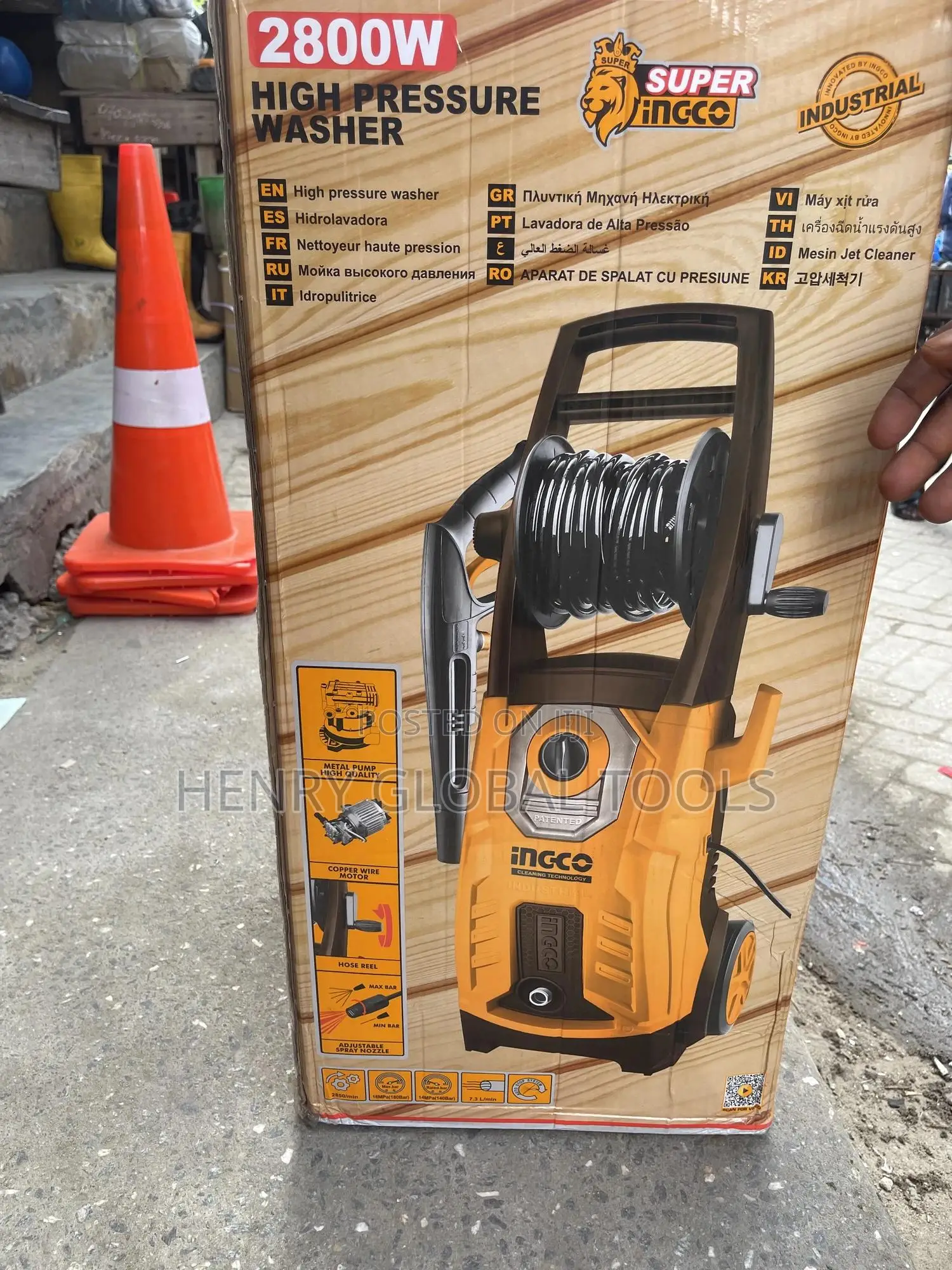 2800w Ingco Electric Pressure Washer Machine