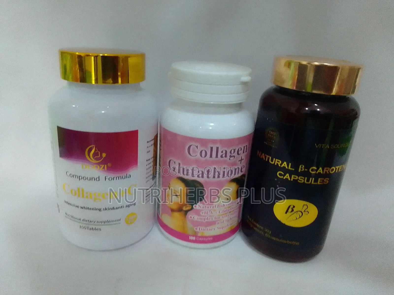 Collagen+ C + Natural B Carotene + Collagen+ Glutathione: For Skincare
