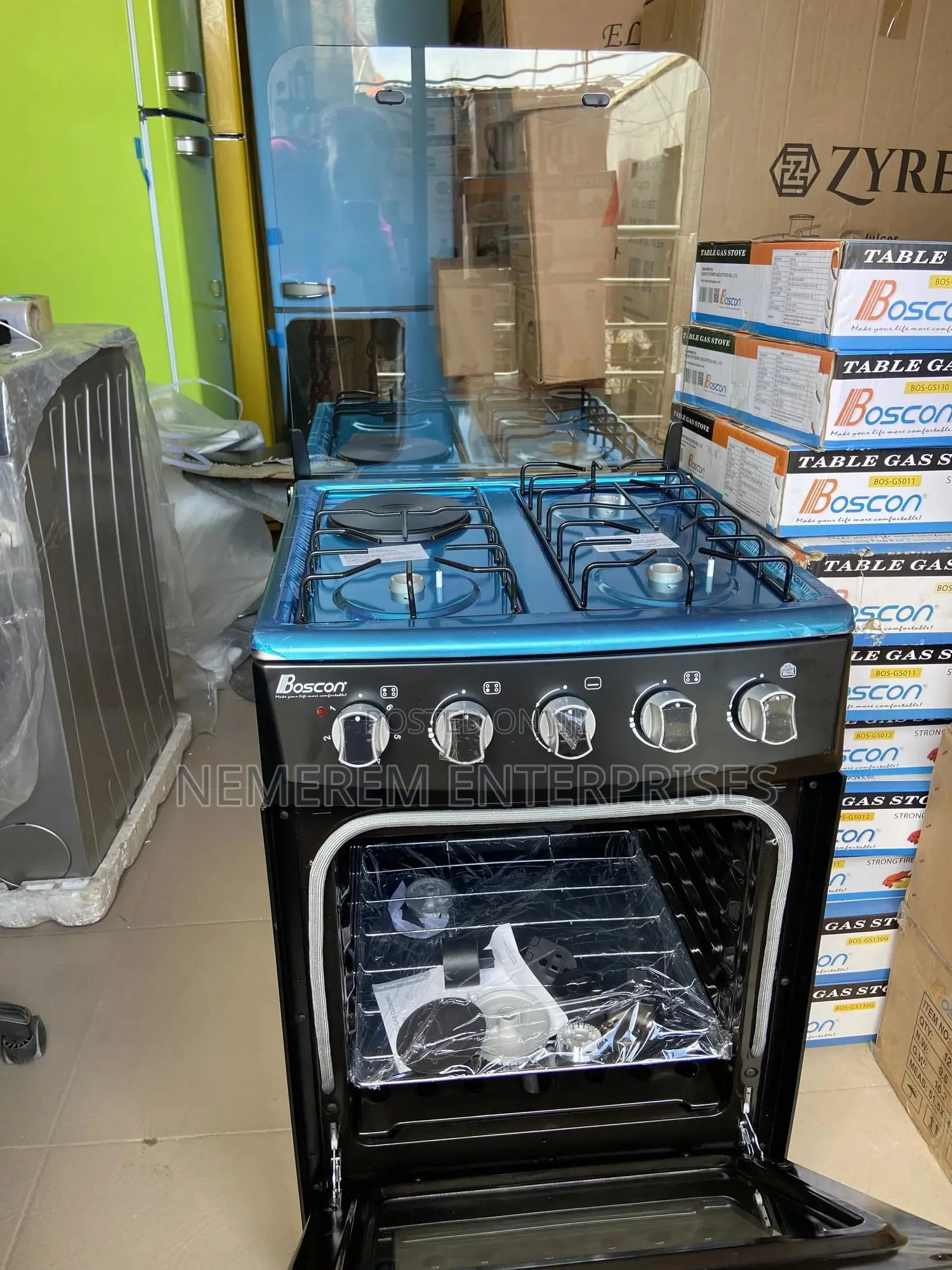 Original Boscon 3-in-1 Standing Gas Cooker With Oven