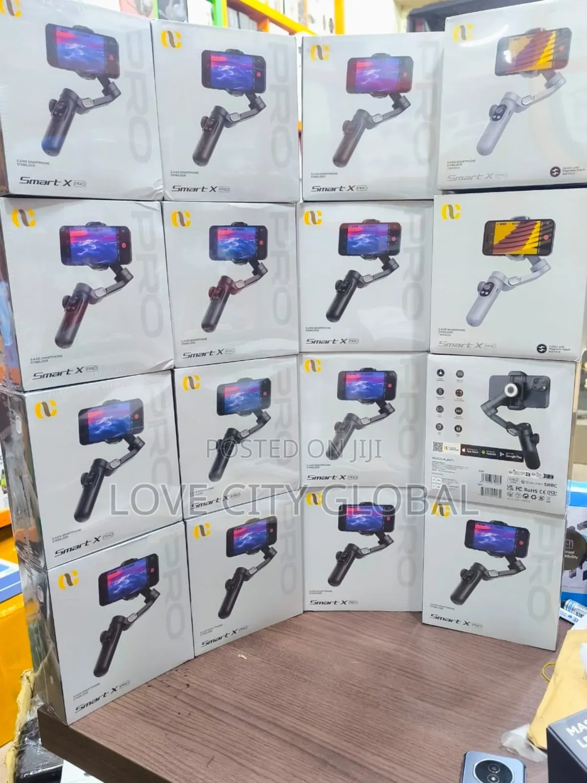 Smart X-Pro Ai Track Aochuan Phone Gimbal 3500mah,Rgb Light,Bag,Tripod