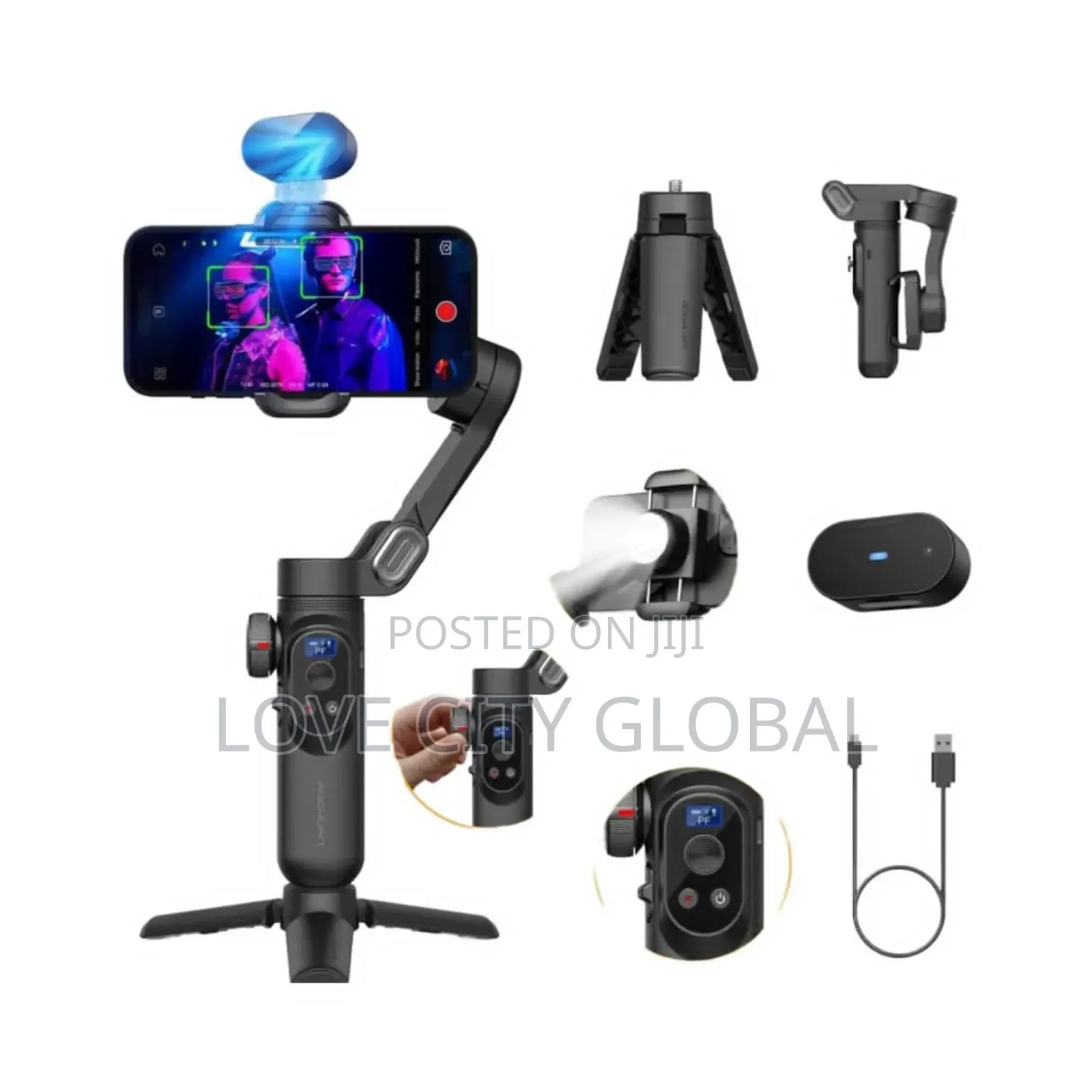 Smart X-Pro Ai Track Aochuan Phone Gimbal 3500mah,Rgb Light,Bag,Tripod