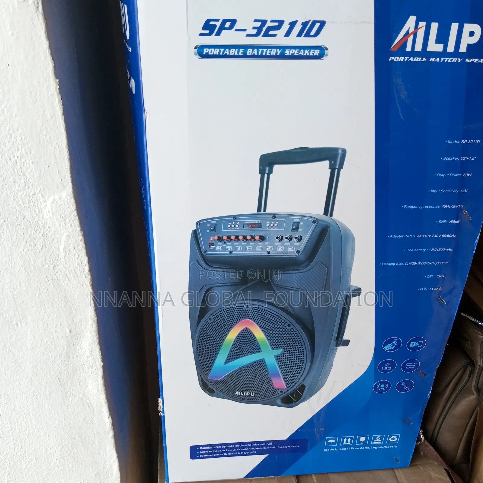 Sp-3211d Portable Battery Speaker