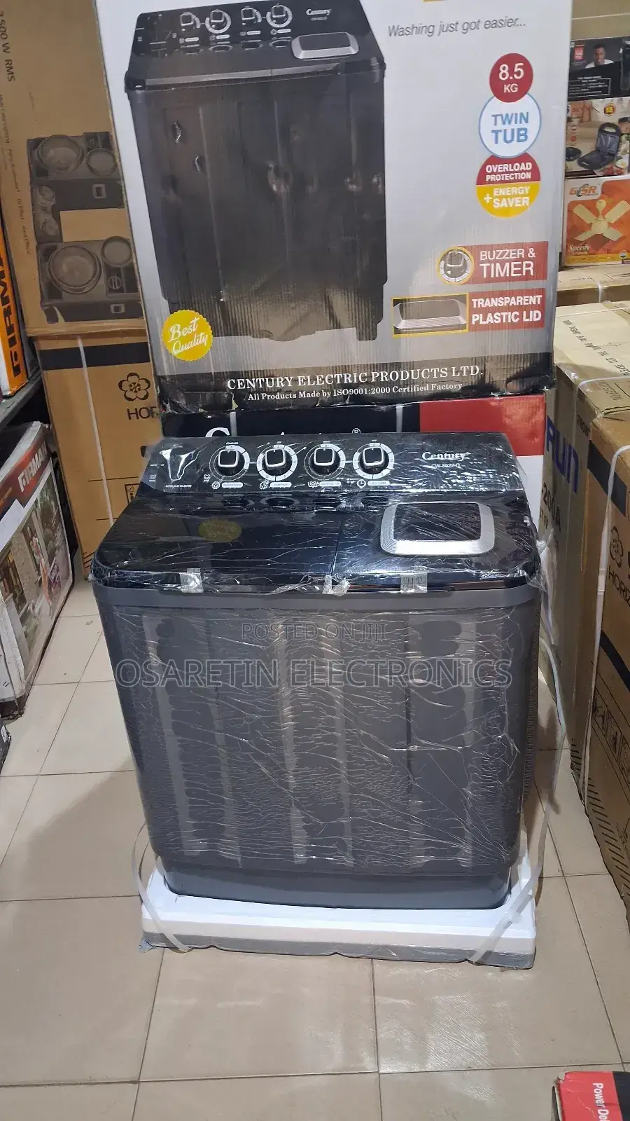 Century Manual Washing Machine 8.5kg Wash and Spin With Warranty