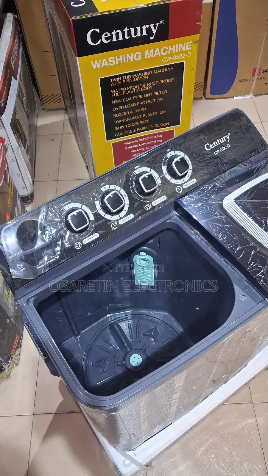 Century Manual Washing Machine 8.5kg Wash and Spin With Warranty