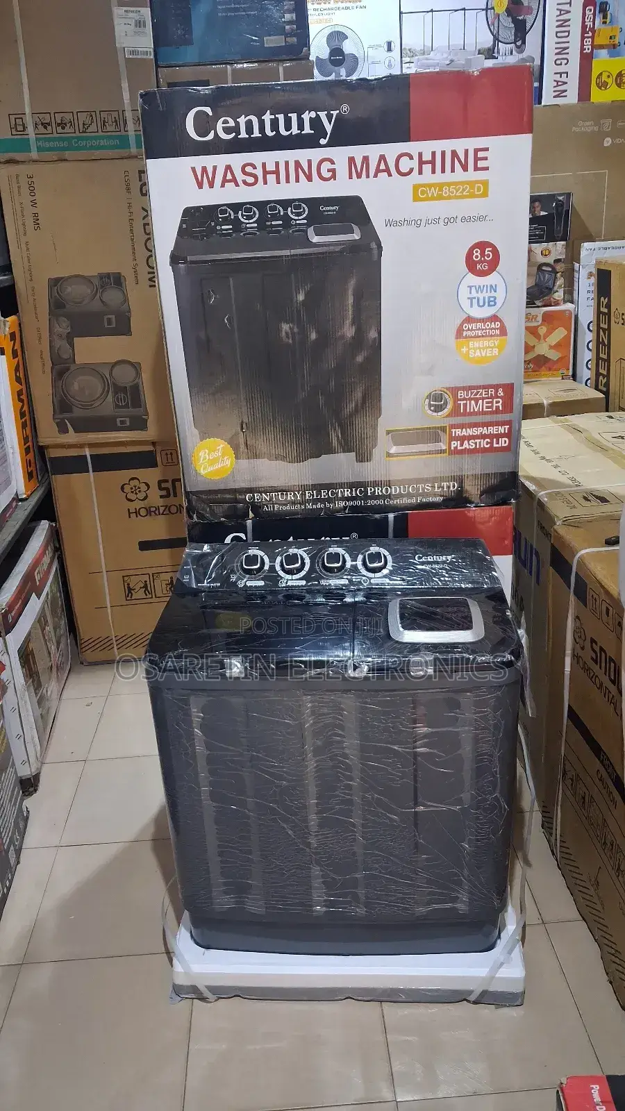 Century Manual Washing Machine 8.5kg Wash and Spin With Warranty