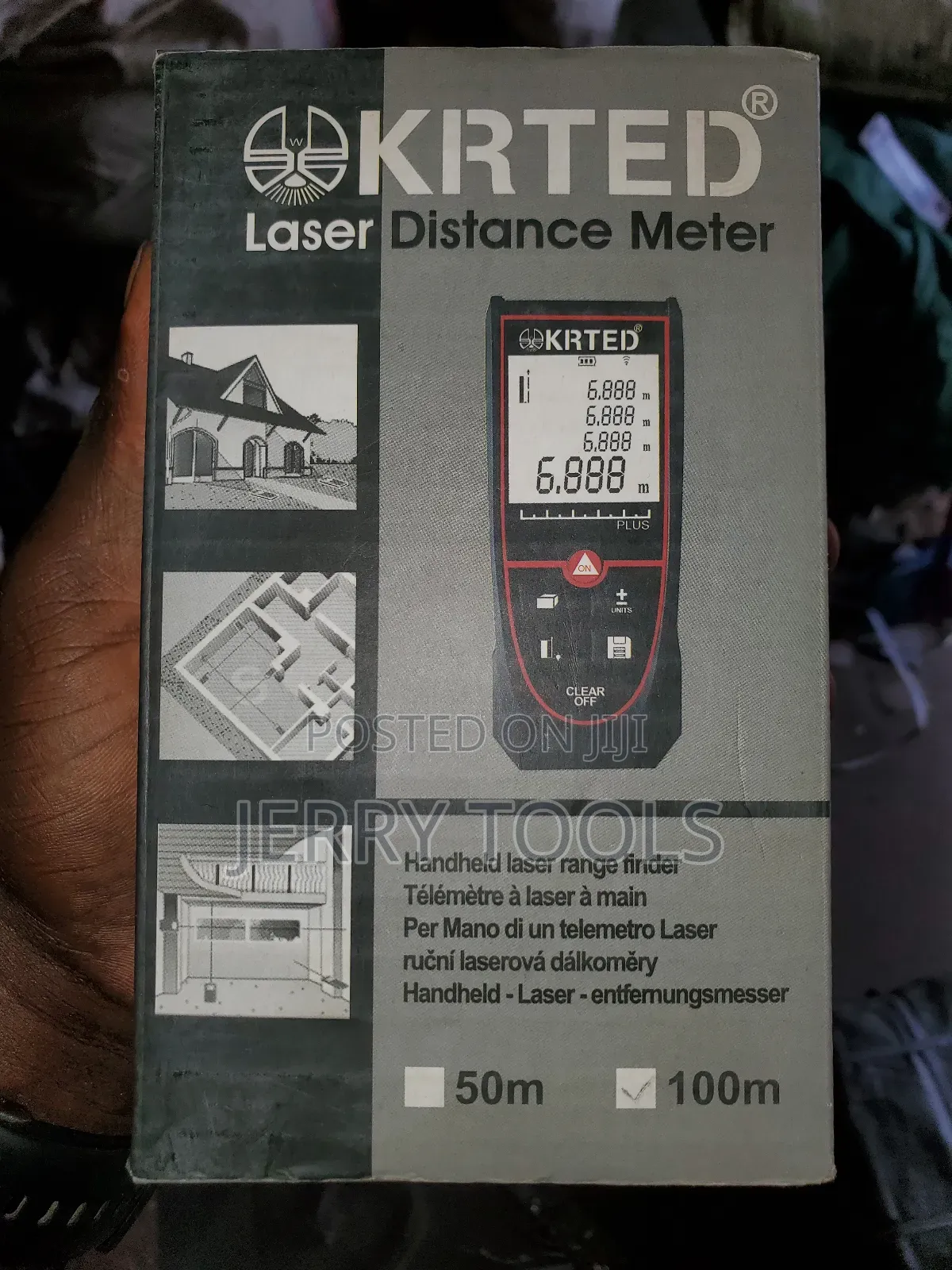 100m Krted Laser Distance Meter | Laser Tape