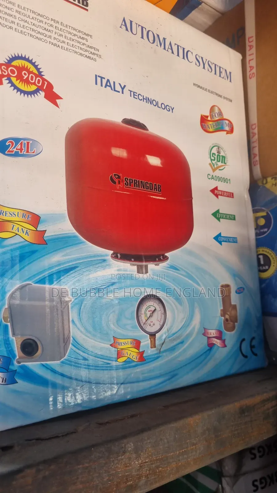 Automatic System Pressure Tanks