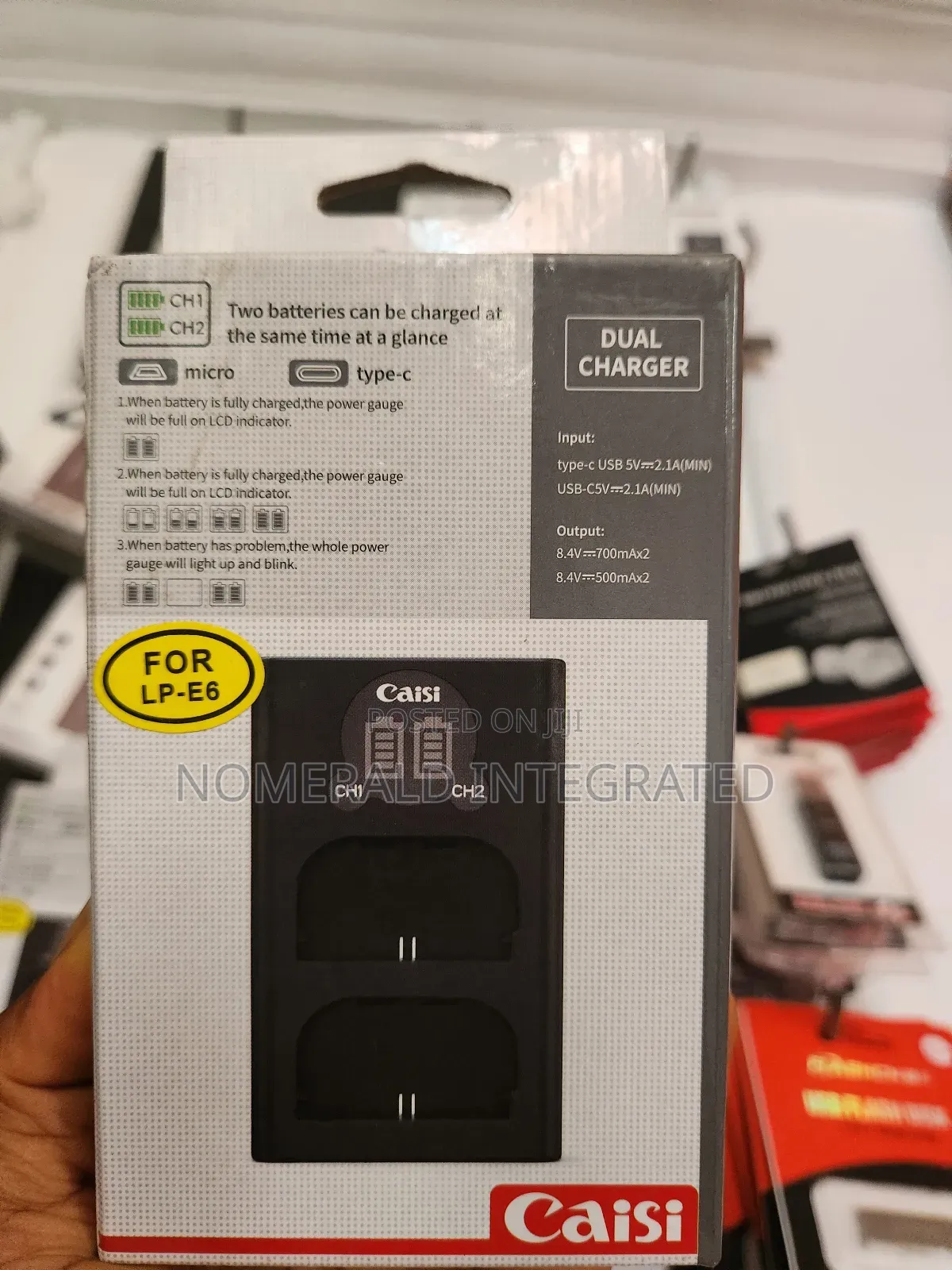 Caisi Lp-E6 Dual Charger
