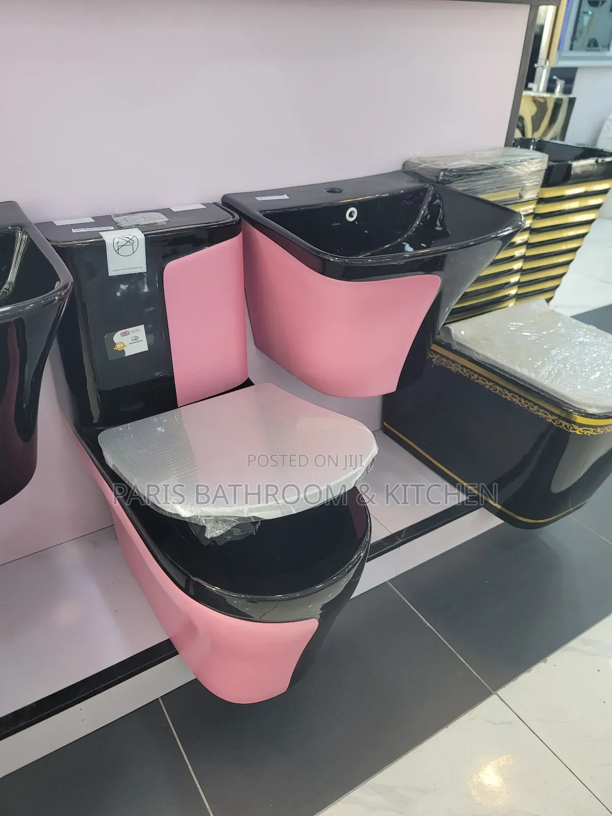 Luxury Matte-Accent Water Closet Set