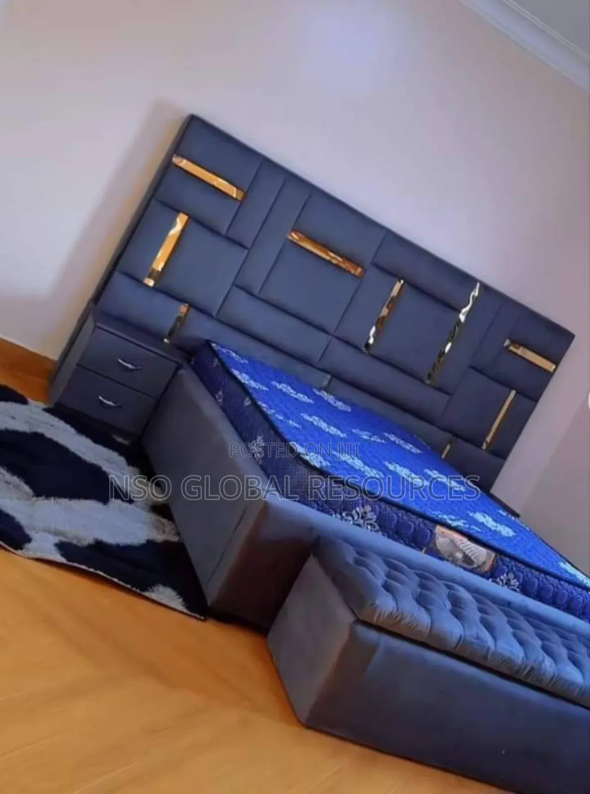 Padded Bedframe Very Strong and Neatly Designed