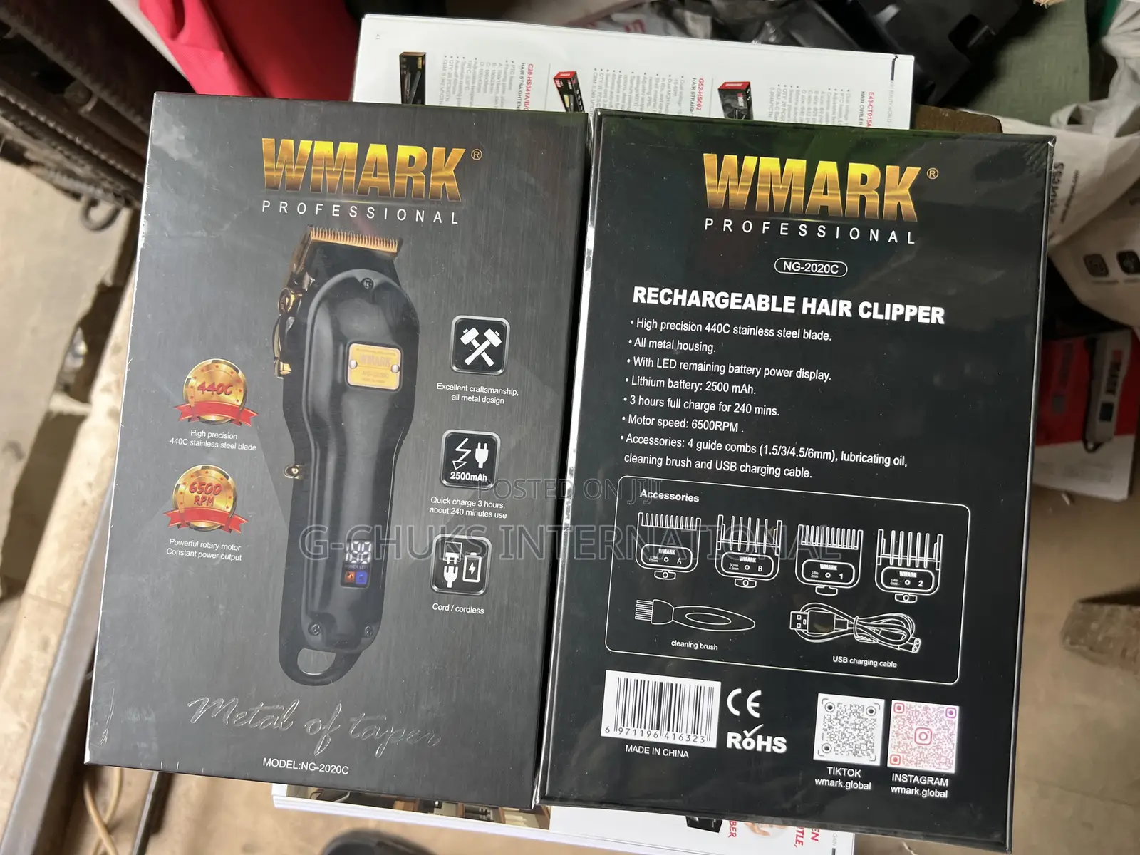Wmark All Metal Housing 2020c Professional Clipper Motor: 7000rpm