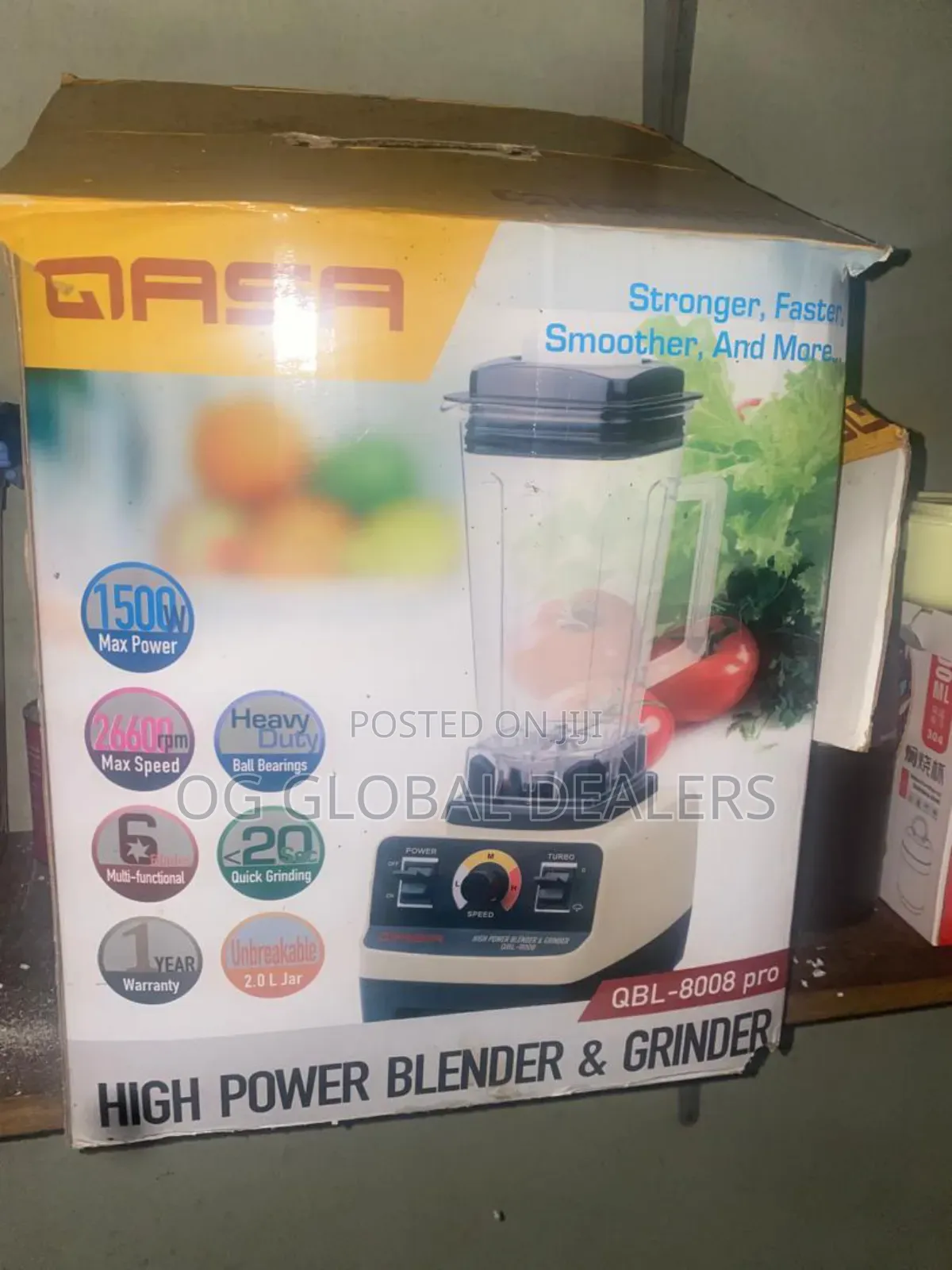 Qasa High Power Blender Grinder,