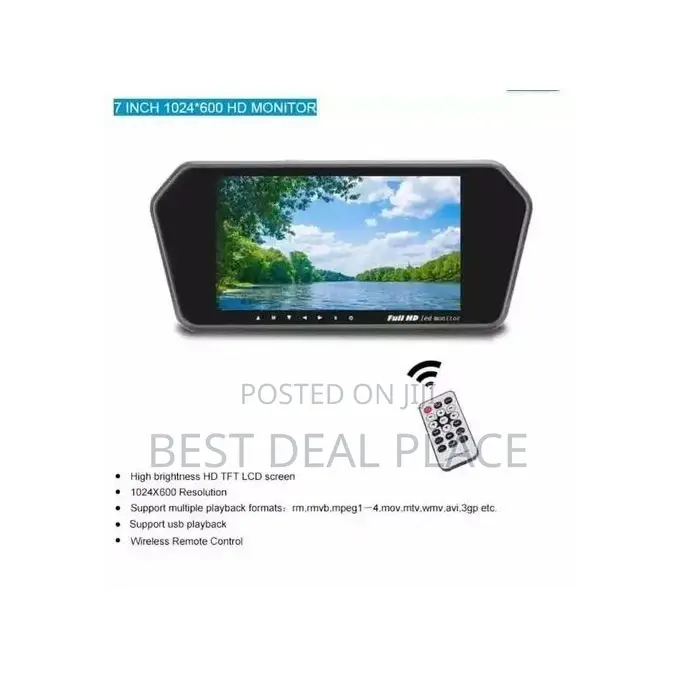 7 Inch Car Reverse Camera Screen + Parking Camera Night Vision