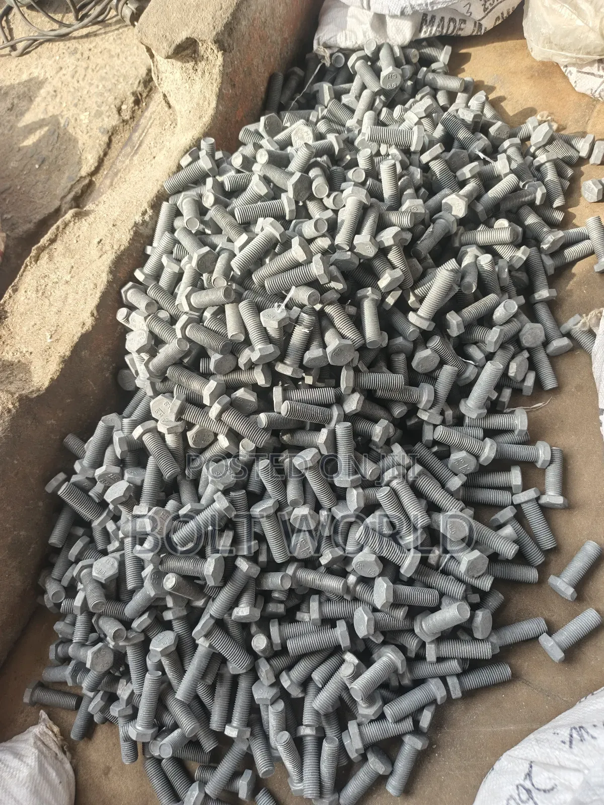 Hot Dip Galvanized Bolts and Nuts of All Sizes