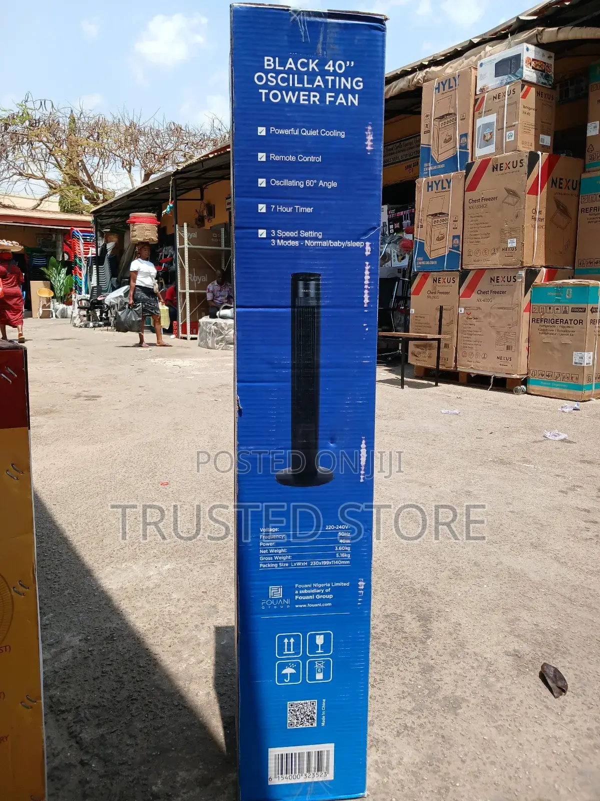 Maxi Oscillating Tower Fan With 2 Years Warranty