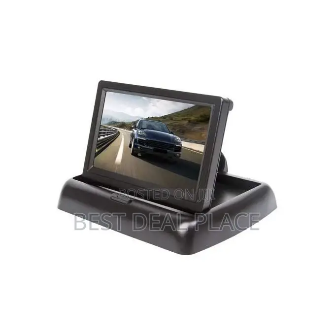 5 Inch Folding TFT LCD Car Monitor Screen + Reverse Camera