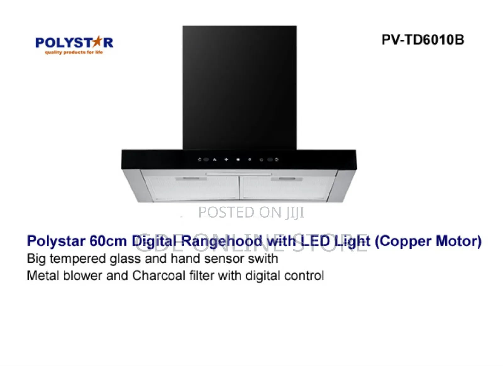Polystar 60cm Ranghood,Heat Extractor