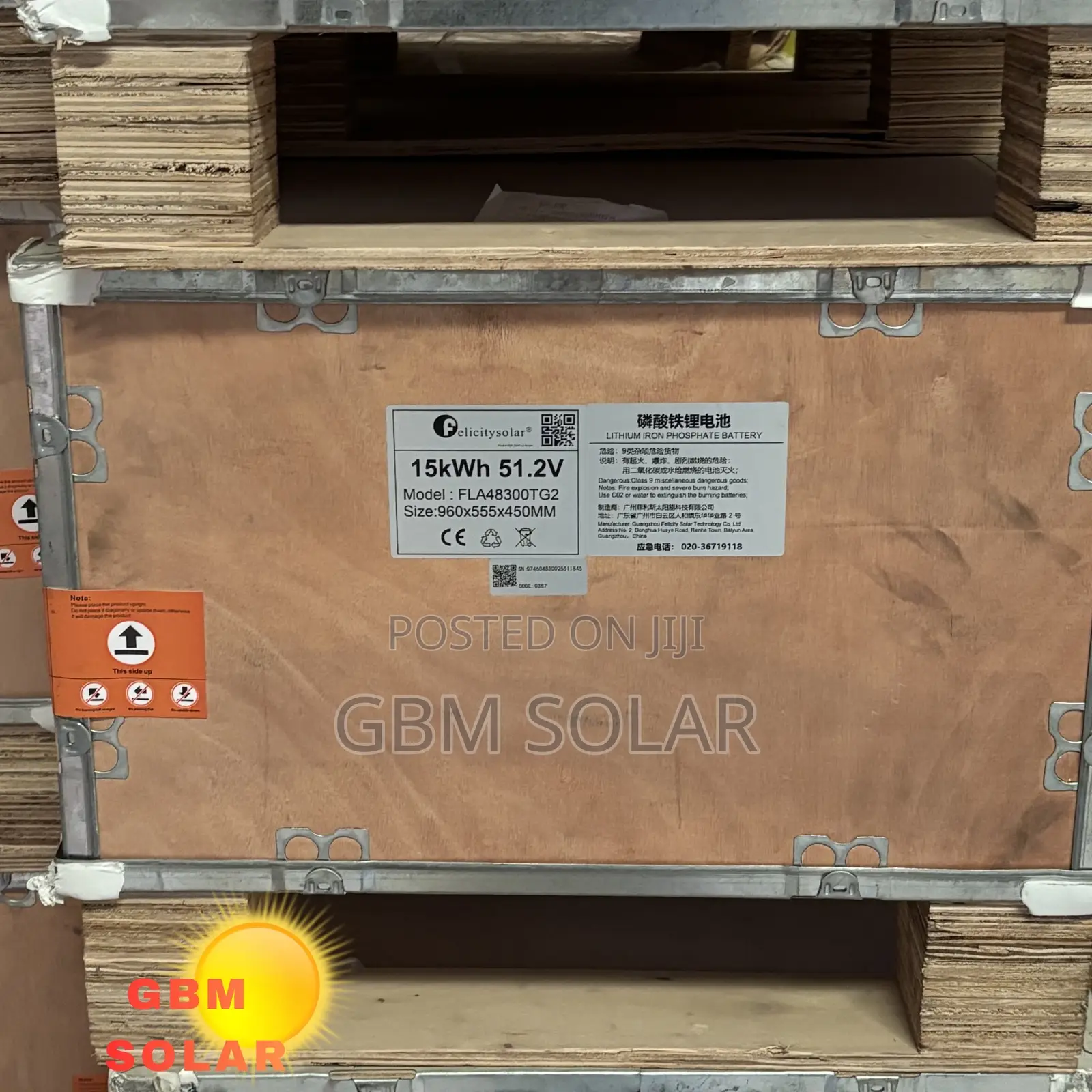 15kwh Flat 48v 300ah Felicity Solar Battery