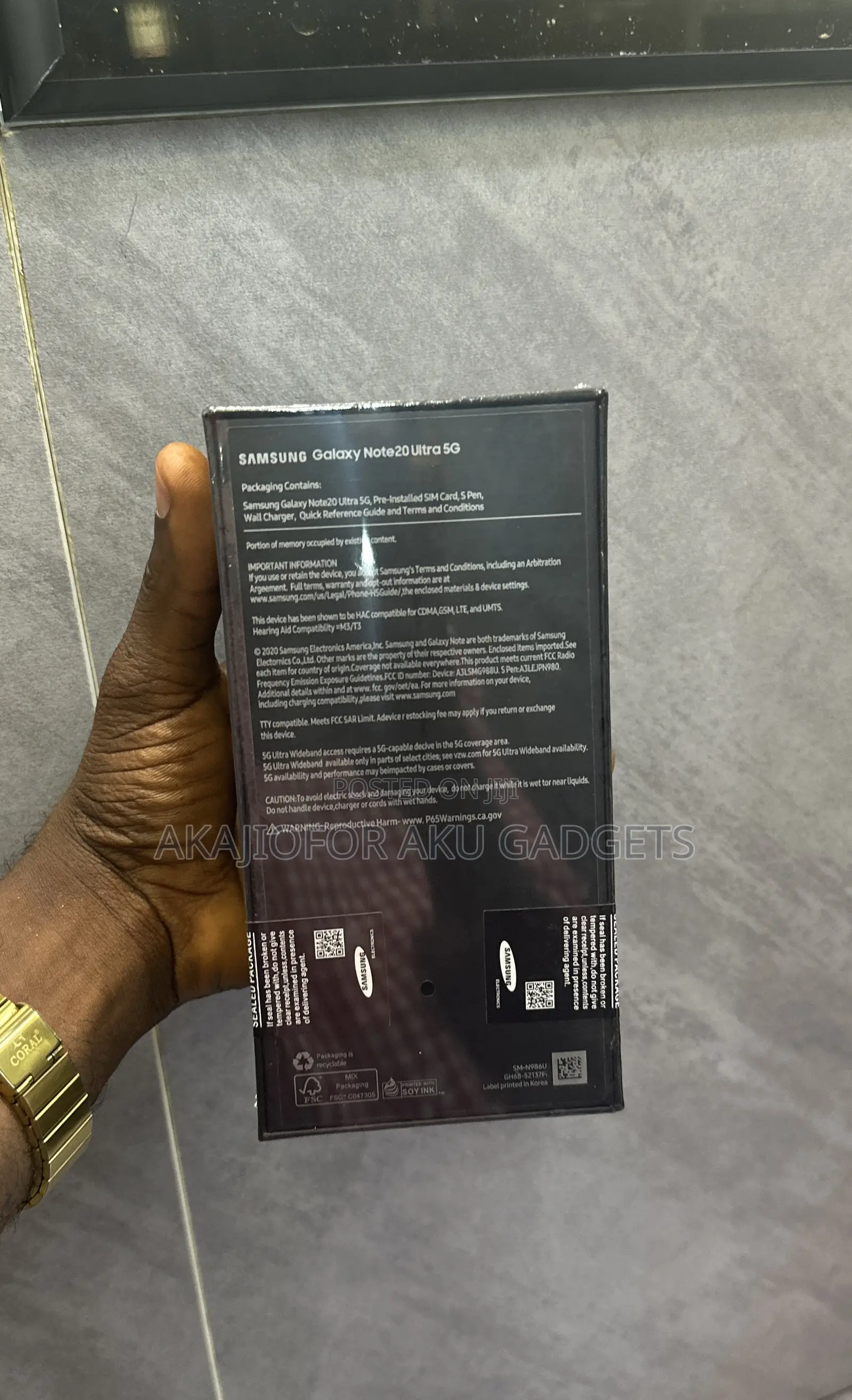 New Samsung Galaxy Note 20 Ultra 5G 256 GB Gold