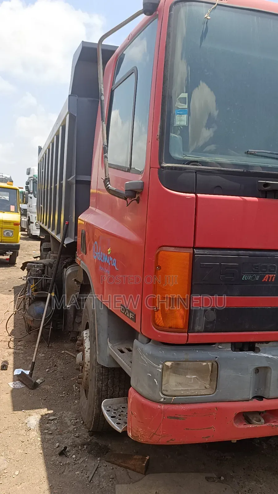 Foreign Used Daf 75 Ati Dump Truck 10 Tires