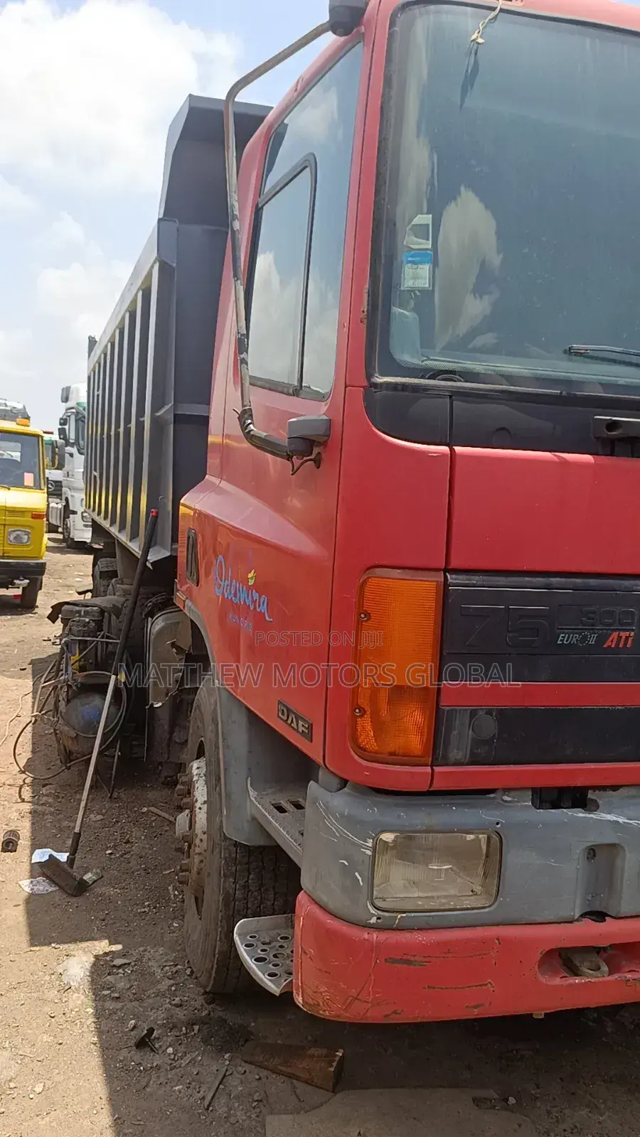 Foreign Used Daf 75 Ati Dump Truck 10 Tires