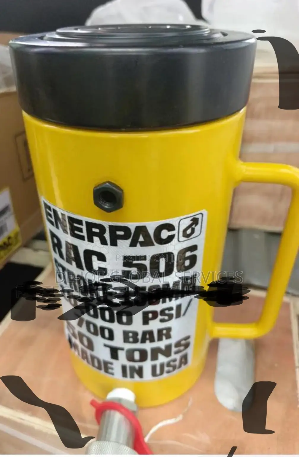 Enerpac 50-ton Hydraulic Cylinder With Pump And Hose